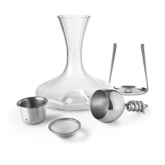 Twister Stainless Steel Aerator & Decanter Set