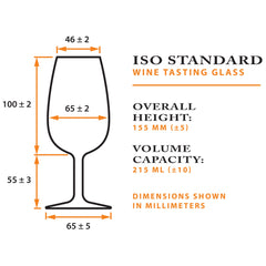 Iso Wine Tasting Glasses - Set of 6