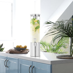 2.5 L Stainless Steel & Glass Beverage Dispenser