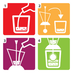 Rainbow Cocktail Layering Tool Set