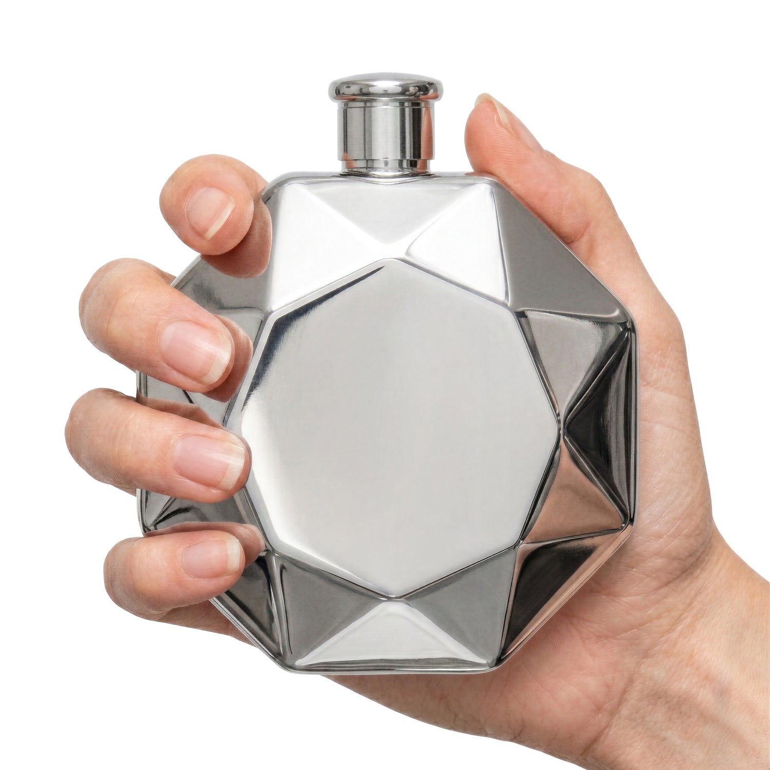 Luxe Diamond Flask - Stainless Steel