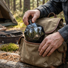 Luxe Diamond Flask - Black Chrome