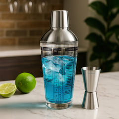 Final Touch Glass Recipe Cocktail Shaker