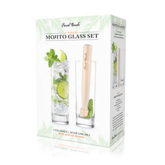 Mojito Glass & Muddler Set