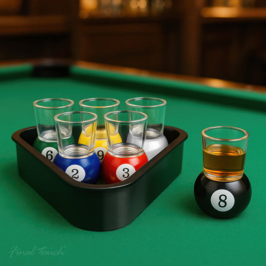 6 Pool Shots with Rack Tray