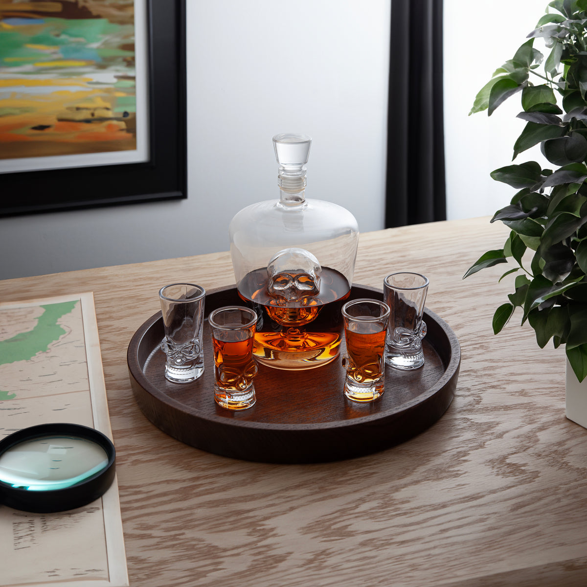 Brain Freeze Skull Decanter Set