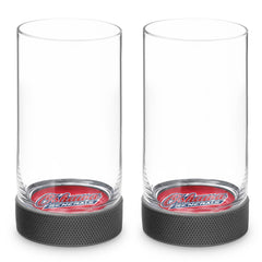 Limited Edition Oshawa Lady Generals Hockey Puck Highball Glasses - Set of 2