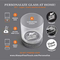 DIY customizable racing glass