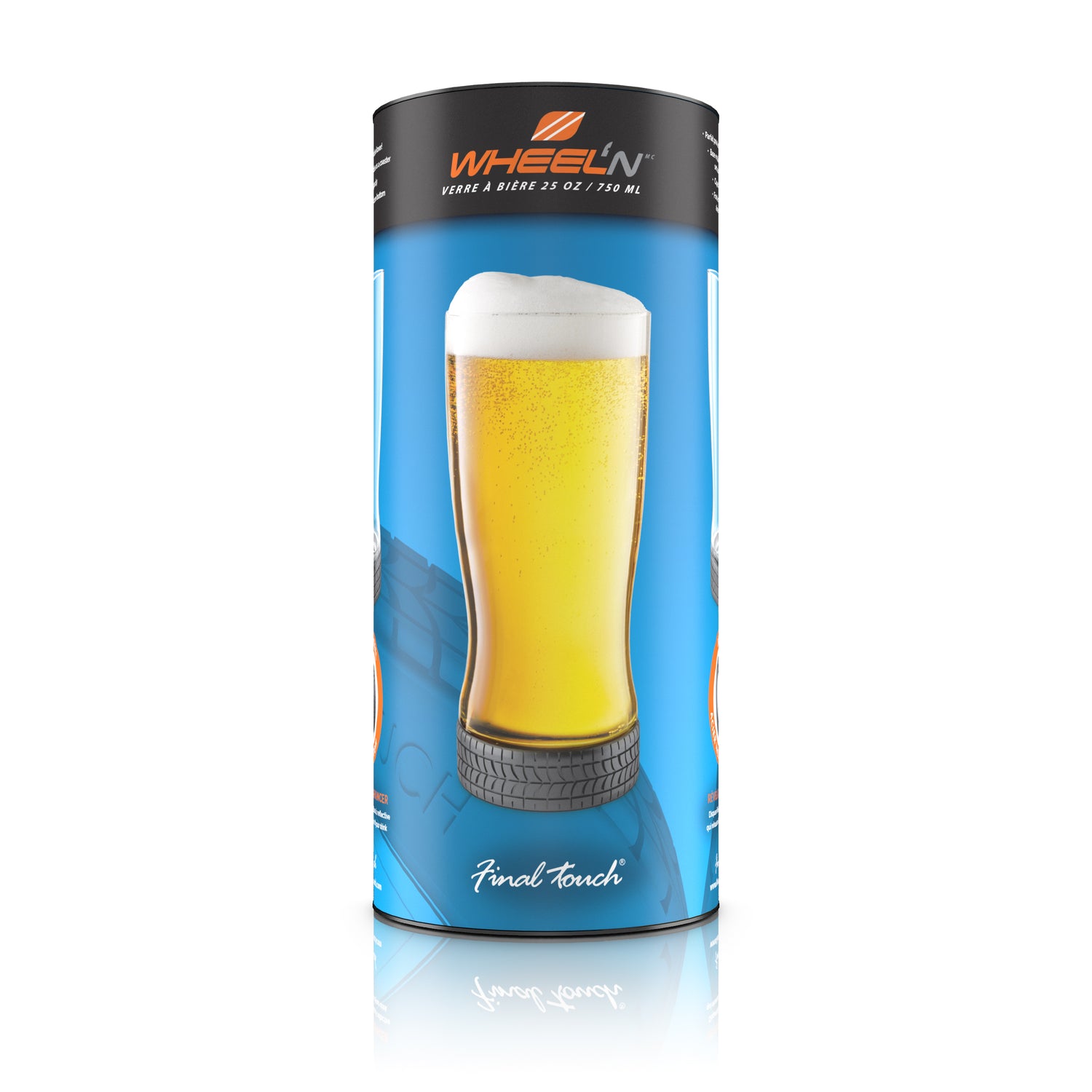 Wheel'n 25 oz / 750 ml Beer Glass