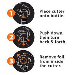 Six Blade Cross-Cut Foil Cutter