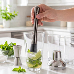Cocktail Muddler - Black Chrome