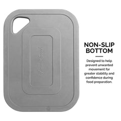 Non-Slip Bar Cutting Board & Ceramic Knife
