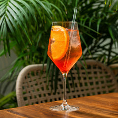 6" Reusable Glass Cocktail Straws - Set of 4