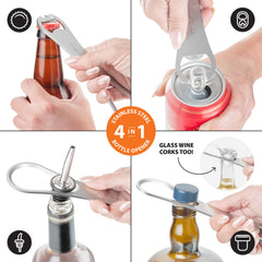 ProBlade+ Speed Bottle Opener & Spout Remover - Stainless Steel