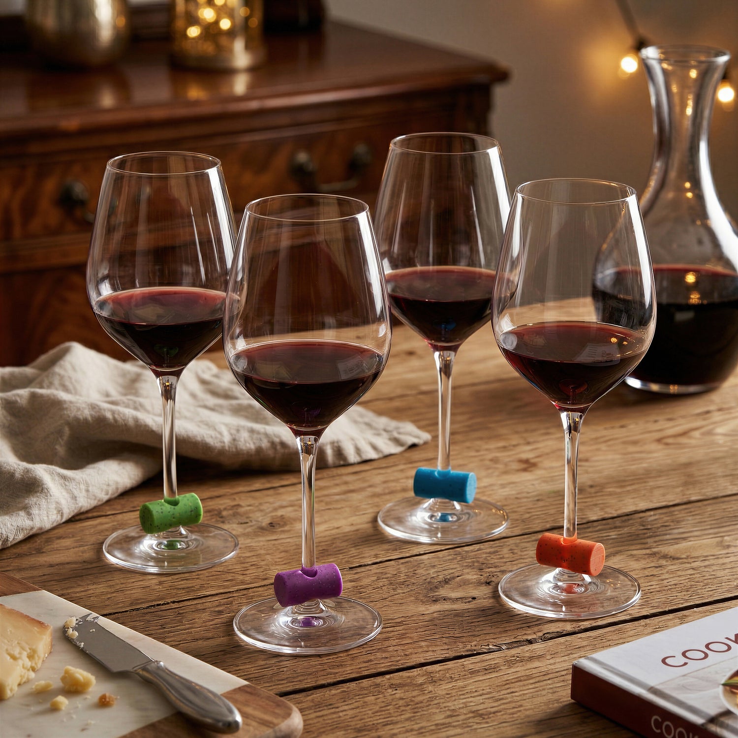 Wine glass markers
