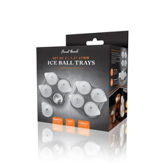 1.5" Silicone 4 Ice Ball Tray - Set of 2