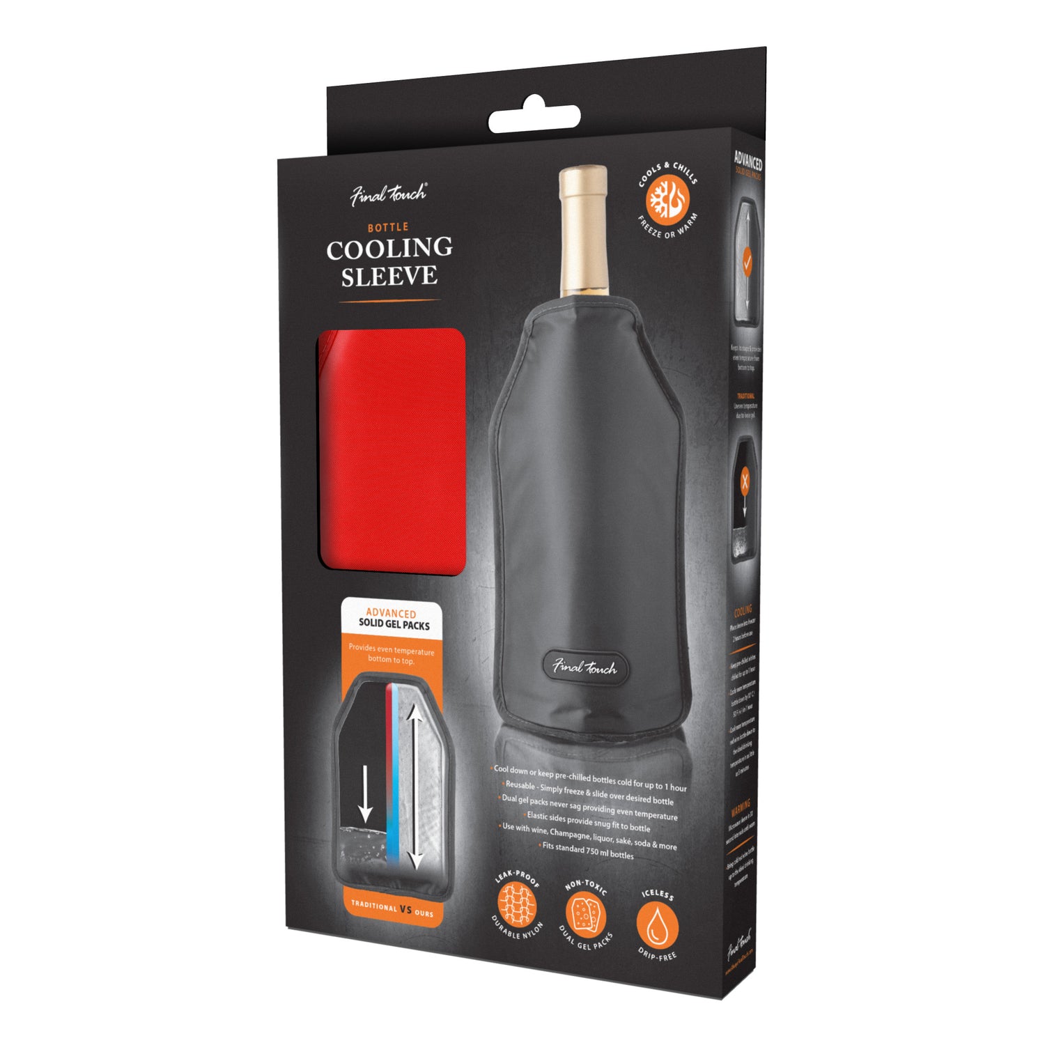 Wine Bottle Sleeve Chiller - Red