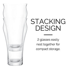 Brewhouse Beer Glass - Set of 4 - 17 oz (500 ml)