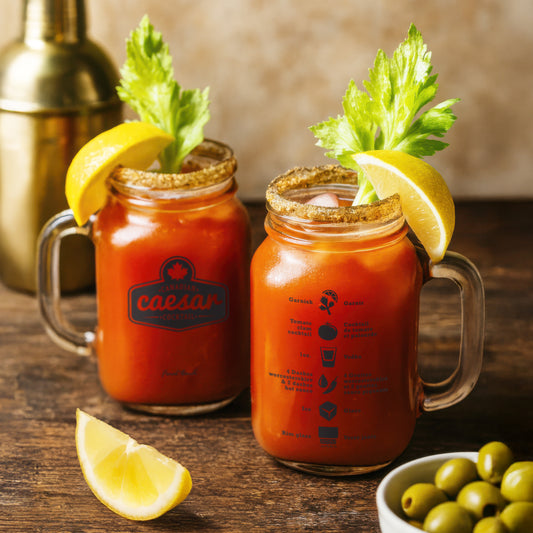 Caesar Mason Jar Glasses Recipe