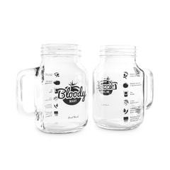 Bloody Mary Mason Jar Glasses - Set of 2