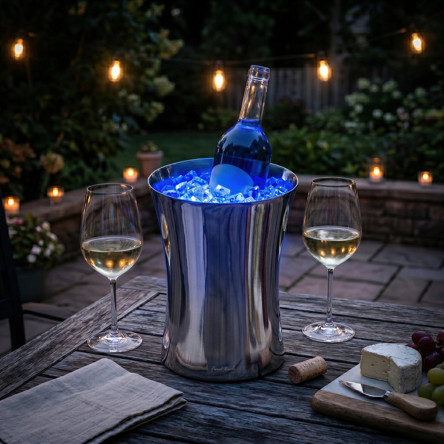 Ice Bucket Wine Chiller Cooler Light