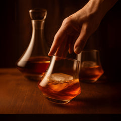 Revolve Decanter Set with 2 Revolve DOF Glasses