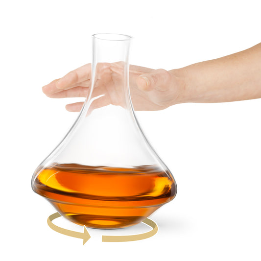 Revolve Decanter Set with 2 Revolve DOF Glasses