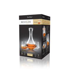 Revolve Decanter Set with 2 Revolve DOF Glasses