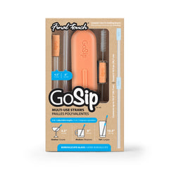 GoSip Glass Reusable Straws - Peach