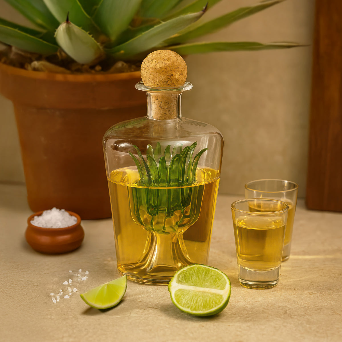 Tequila Decanter Agave Plant