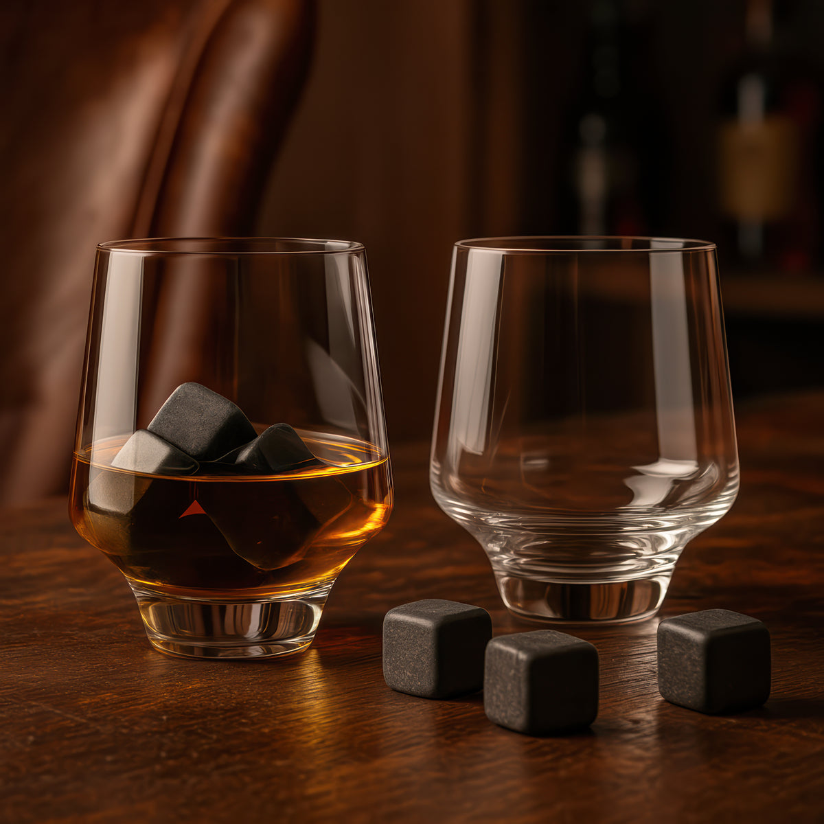 Whiskey Stone Glass Set