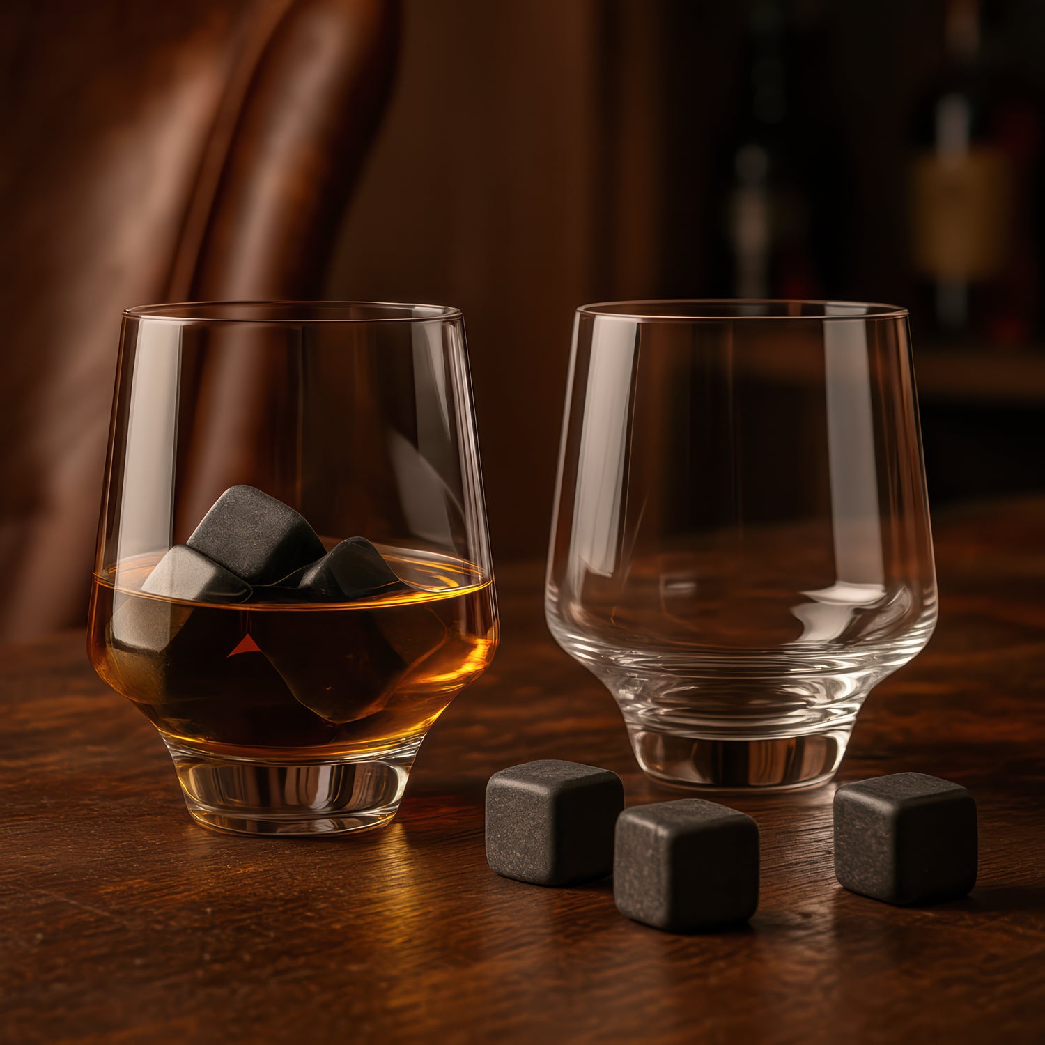 Whiskey Stone Glass Set