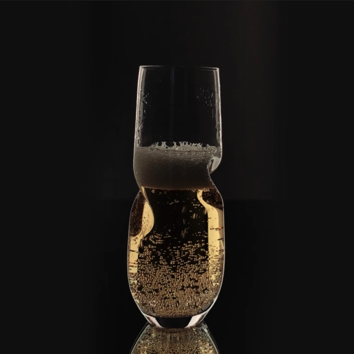 Final Touch BUBBLES Sparkling Wine / Champagne Stemless Glasses - Product Demonstration Video