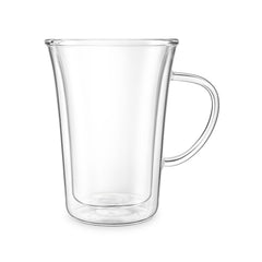 17 oz Double-Wall Insulated Glass Mug