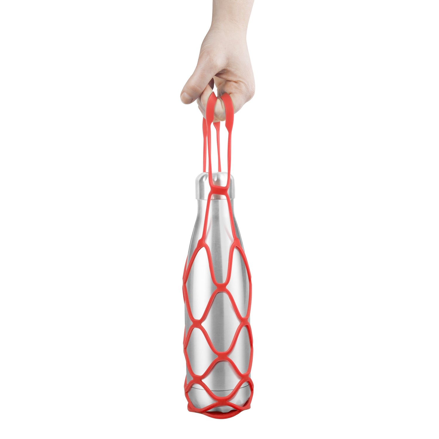 Everyday Up&Away Collapsible Silicone Bottle Bag - Red