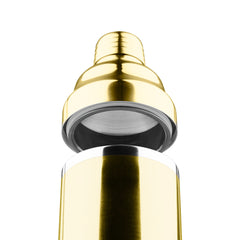 Double-wall Stainless Steel Cocktail Shaker - Brass