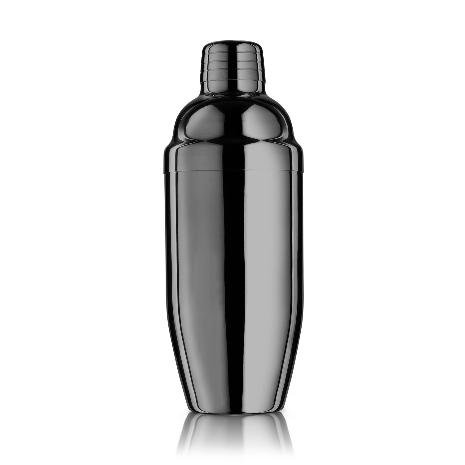 Double-wall Stainless Steel Cocktail Shaker - Black Chrome