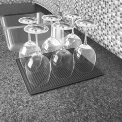 Translucent Stemware Drying Mat - The Wine Kit