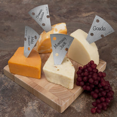 Stainless Steel Cheese Markers - Set of 4