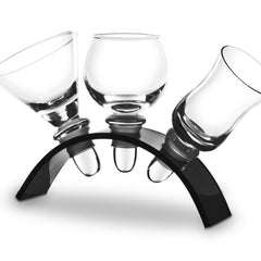 Glass Stopper Set with Stand