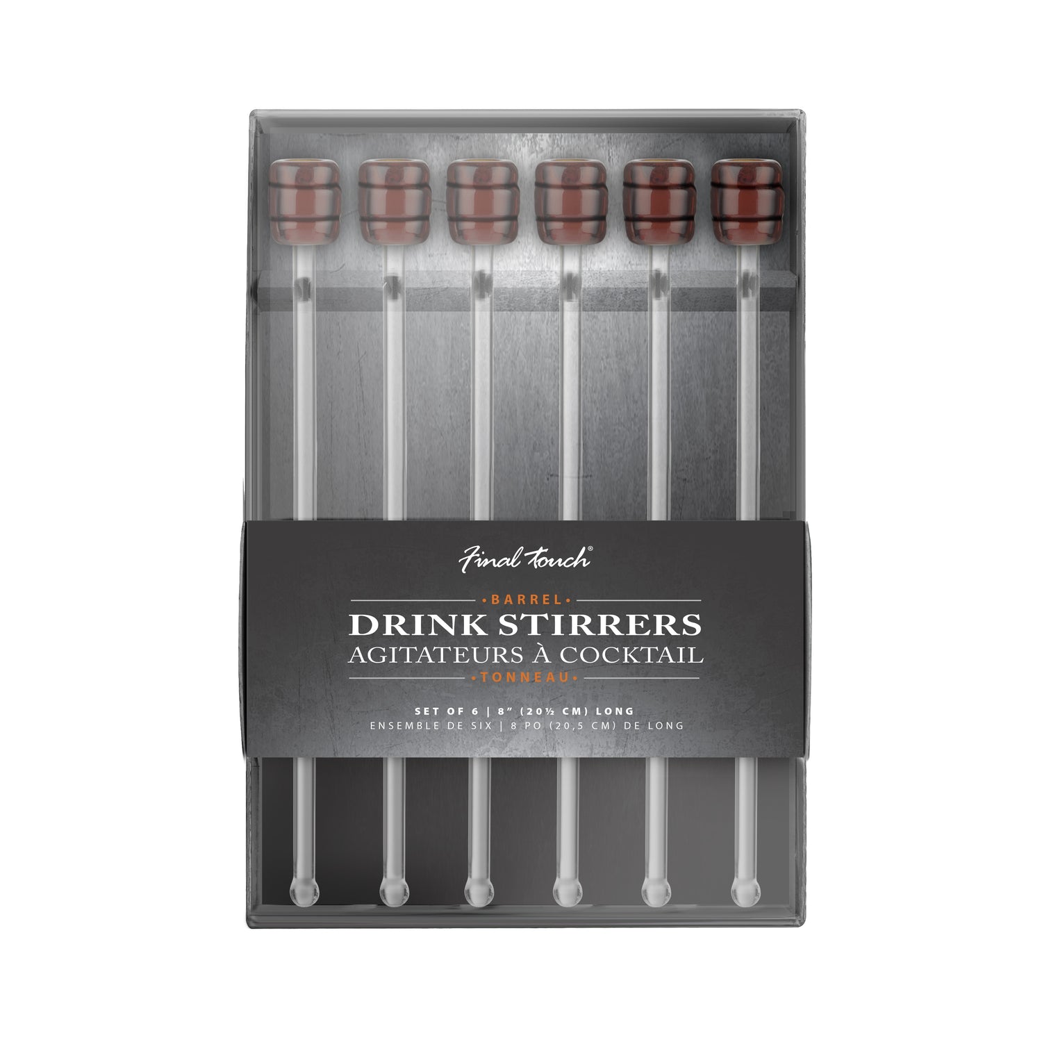 Barrel Drink Stirrers - Set of 6