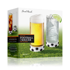 Kick-Off Soccer / Football Pints - Set of 2