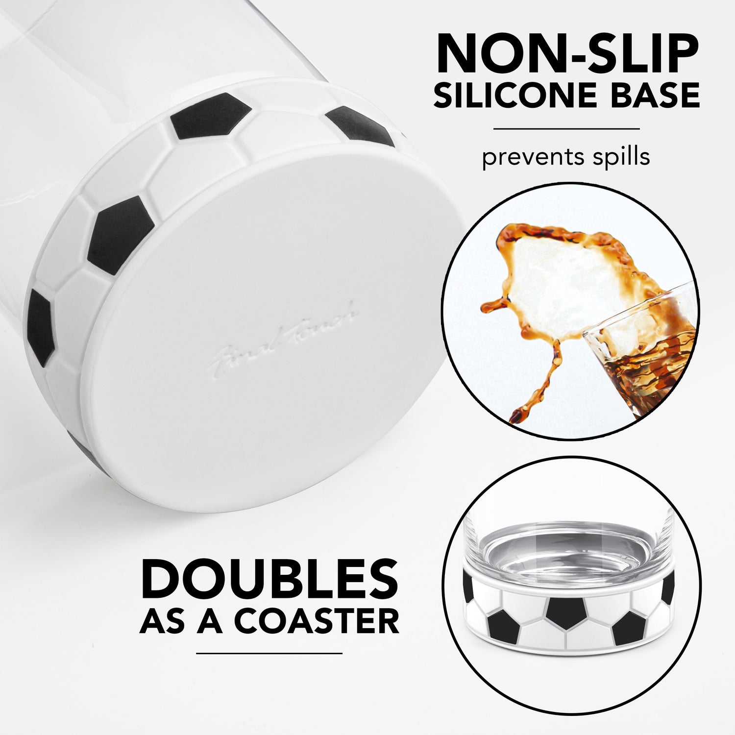 Kick-Off Soccer / Football Tumbler with Ice Mould