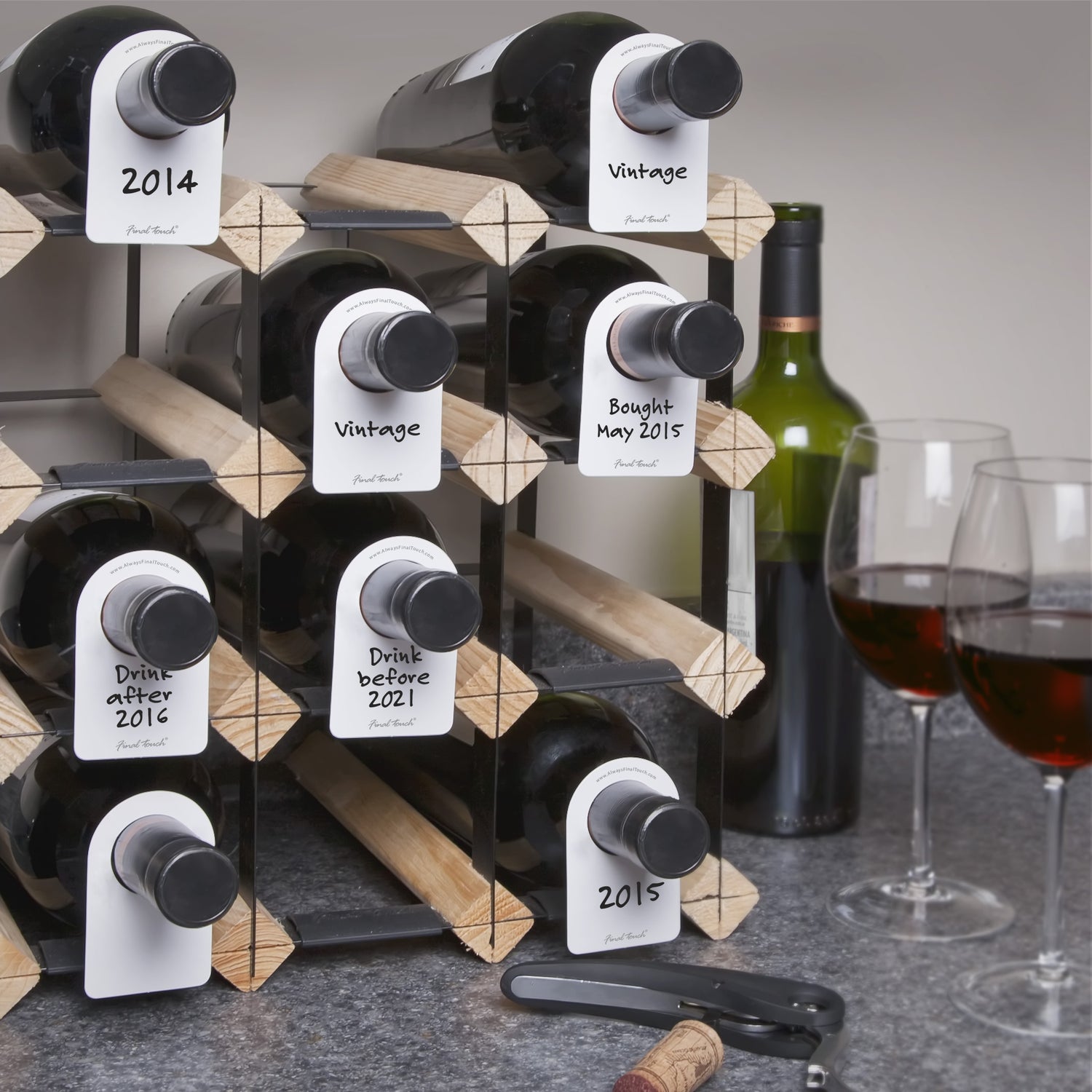 Wine Bottle Tags - 48 Tags