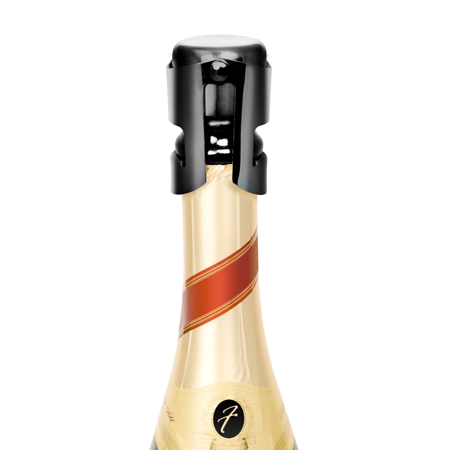 Champagne Bottle Stopper - Black Chrome