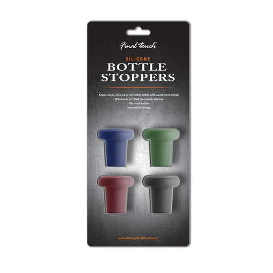 Silicone Bottle Stoppers - Set of 4
