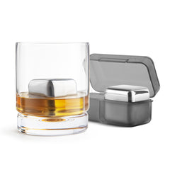 Whiskey Cubes - Set of 2 - Stainless Steel