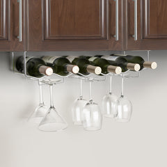 Under Cabinet 6 Bottle Wine / Glass Rack