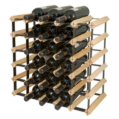 30 Bottle Wood Wine Rack - Natural Finish