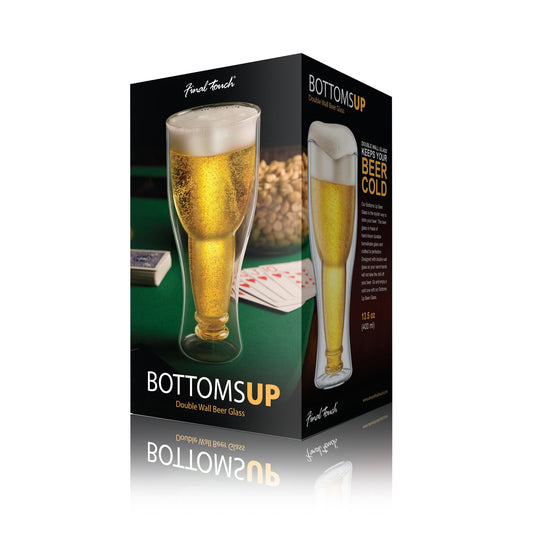 Bottoms Up Beer Glass